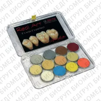 Real Art Sculpturing Wax Set Margin opaque  набор моделировочного воска, плечевые массы, непрозрачный, 8 г