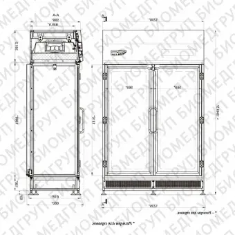 Шкаф стерильного хранения с распашными дверьми