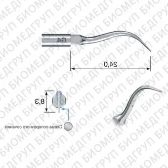 G4E  насадка для удаления зубного камня для скалера EMS