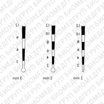 LM 23520B  зонд пародонтологический со шкалой 2 мм, окончание  шарик