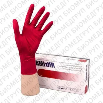 NitriMax, Перчатки нитриловые, красные, 50 пар