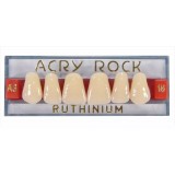 Зубы акриловые Acry Rock фронтальные верхние (планка 6 зубов) (D2 S-25)